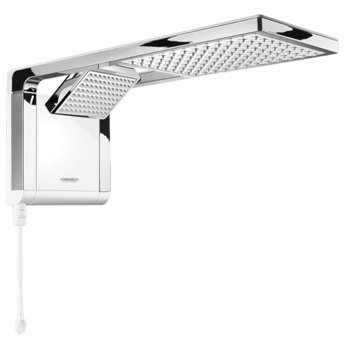 Chuveiro eletr�nico 7800 watts 220V branco cromado - Acqua Duo Ultra