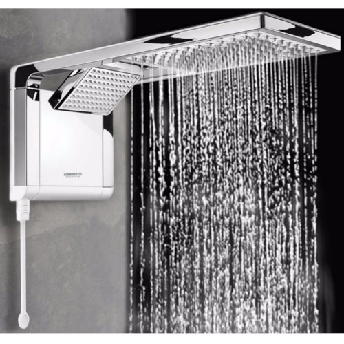 Chuveiro eletr�nico 7800 watts 220V branco cromado - Acqua Duo Ultra