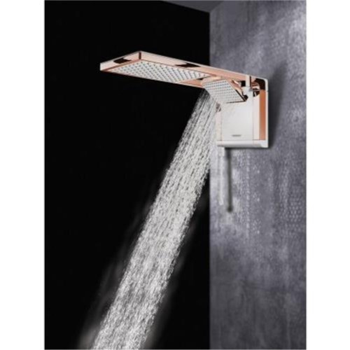 Chuveiro eletr�nico 5500 watts 110V branco ros� gold - Acqua Duo Ultra