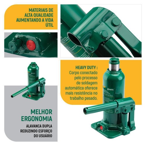 Macaco hidr�ulico tipo garrafa capacidade de 6 toneladas - 97803A