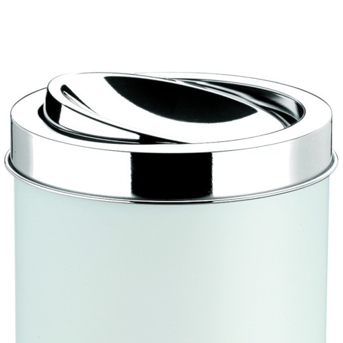 Lixeira pl�stica com tampa bascular inox 5,4L - 3401/202