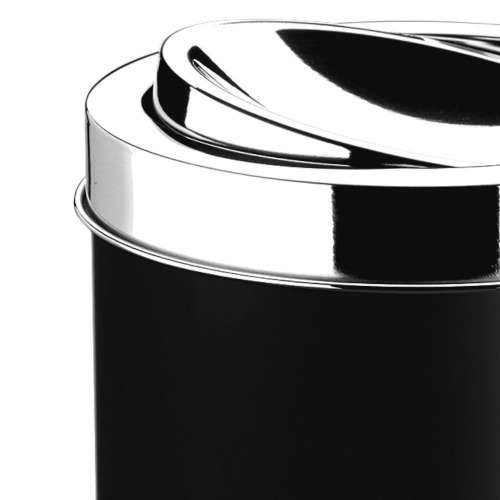 Lixeira pl�stica com tampa bascular inox 5,4L - 3401/252