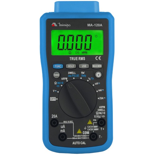 Mult�metro automotivo digital port�til - MA-120A