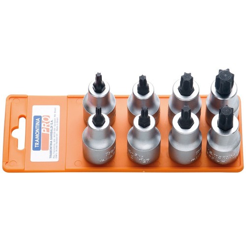 Jogo de soquete ponta trafix encaixe 1/2