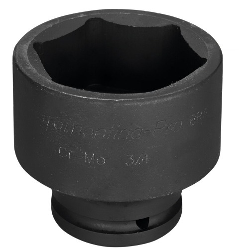 Soquete sextavado de impacto 60 mm encaixe 3/4