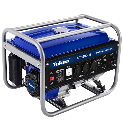 Gerador de energia 3,1 Kva a gasolina partida manual com AVR - GT3500FB  110V/220V