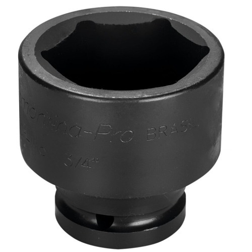 Soquete sextavado de impacto 38 mm encaixe 3/4