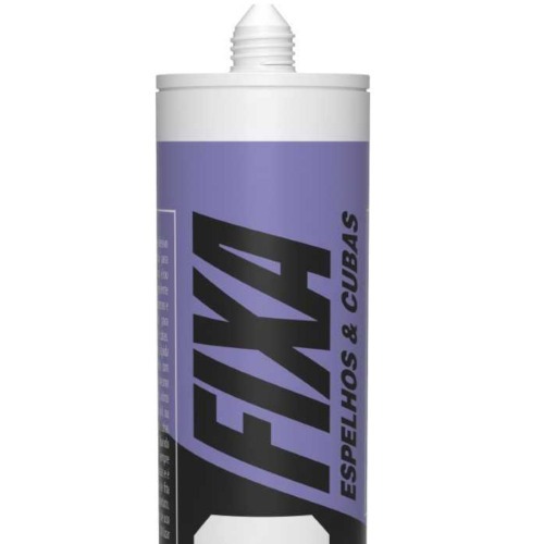 Silicone ac�tico fixa espelho 450 gramas