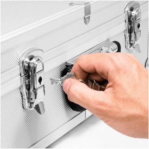 Maleta para ferramentas profissional prata 455 x 330 x 152 mm - MFV455 Maleta para ferramentas profissional prata 455 x 330 x 152 mm - MFV455