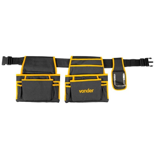 Cinto porta ferramentas em lona com 18 bolsos - CM 012