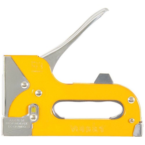 Grampeador manual em chapa de a�o pintado capacidade de 6 a 10 mm