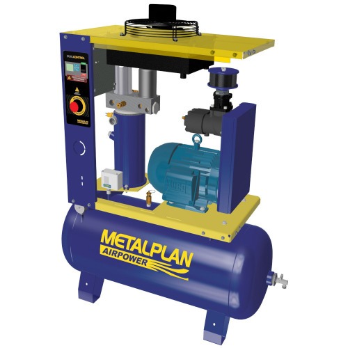 Compressor de ar de parafuso 20 hp 163 litros 11 bar trif�sico 380V - Rotor Plus 20