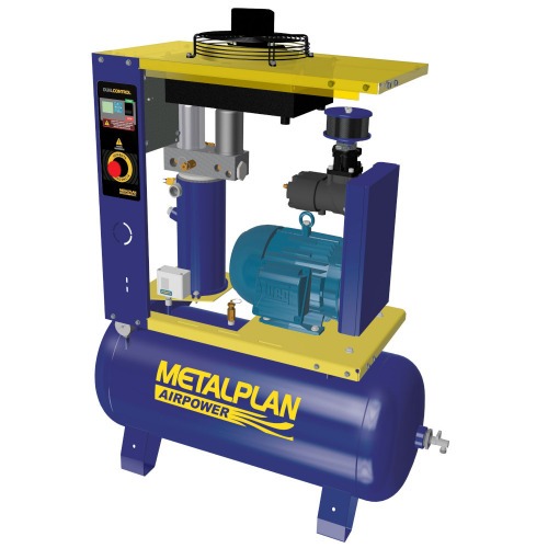 Compressor de ar de parafuso 20 hp 163 litros 9 bar 220V - Rotor Plus 20