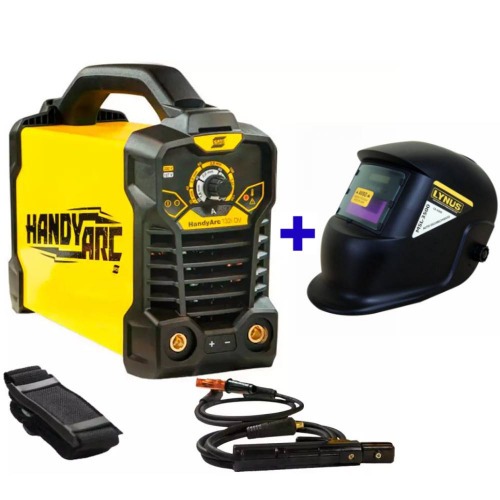 Inversora de solda 90/130A bivolt HandyArc 132i DV + Máscara de auto-escurecimento 110V/220V Inversora de solda 90/130A bivolt HandyArc 132i DV + Máscara de auto-escurecimento 110V/220V