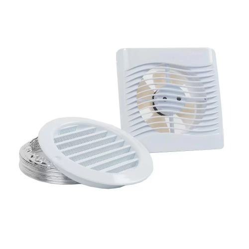 Exaustor para banheiro di�metro de 150 mm com grade e duto - KIT ITC 150  110V
