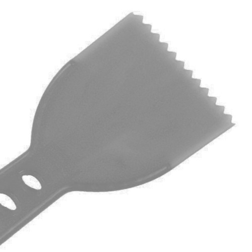 Esp�tula pl�stica dentada 80 mm