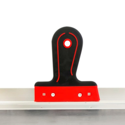 Espátula de aço inox 450 mm cabo emborrachado Espátula de aço inox 450 mm cabo emborrachado