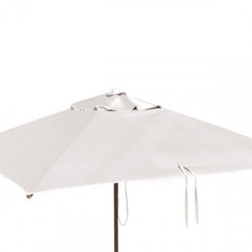 Ombrelone quadrado 210 cm sem abas - BRANCO