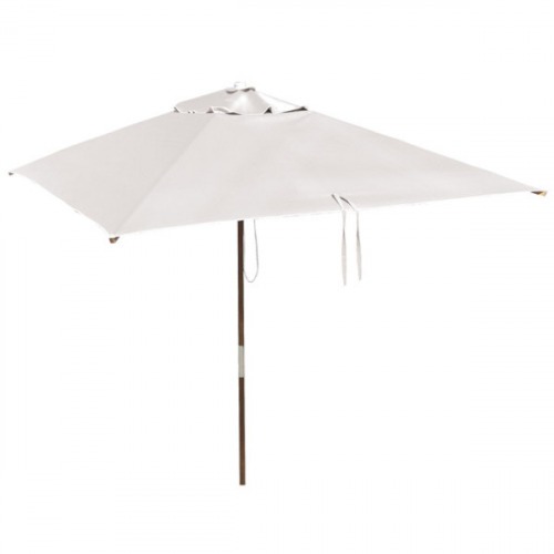 Ombrelone quadrado 210 cm sem abas - BRANCO