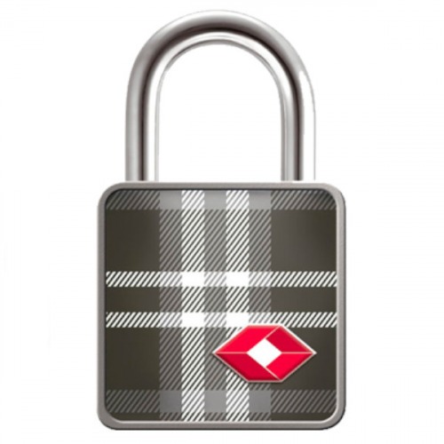 Cadeado 35 mm com chave TSA preto-misto 2 pe�as - Twinpack 