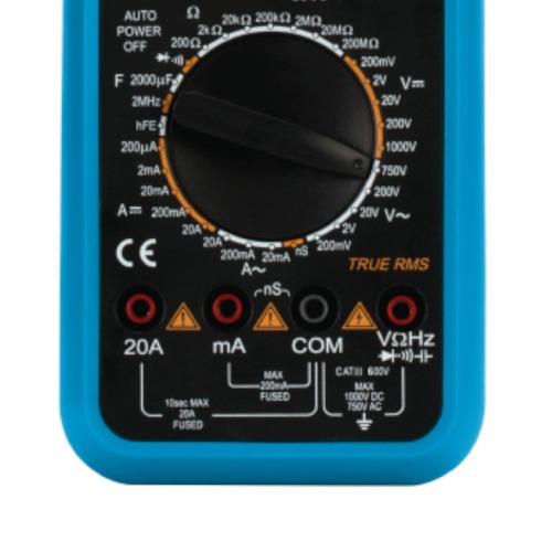 Multímetro digital portátil CAT III 600V True RMS - ET-2703A Multímetro digital portátil CAT III 600V True RMS - ET-2703A