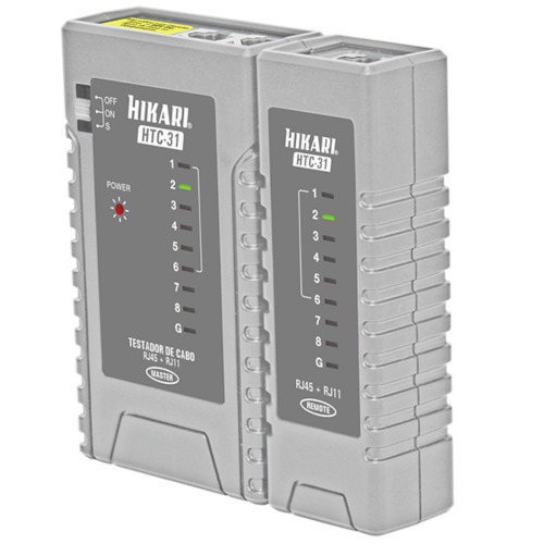 Testador de cabos de rede RJ11 e RJ45 - HTC-31