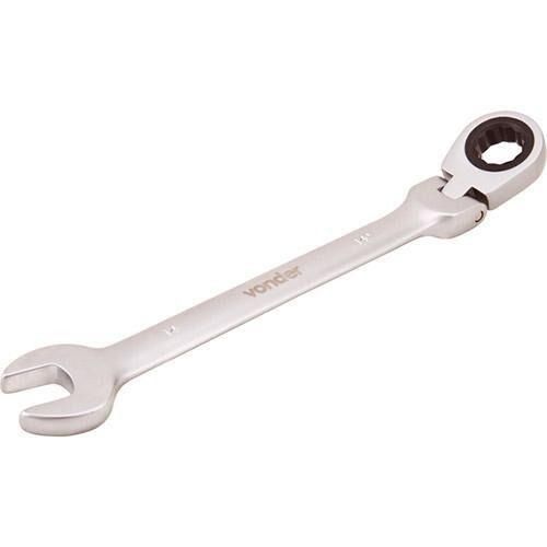 Chave combinada com catraca 19 mm a�o cromo van�dio