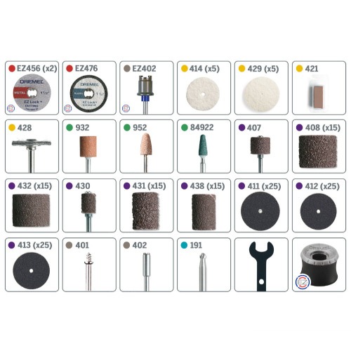 Kit de acess�rios para micro ret�fica com 160 pe�as - 710