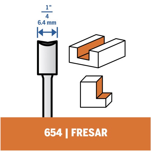 Fresa reta para micro ret�fica - 654