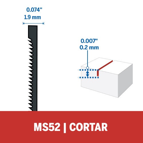 L�mina de serra Moto-Saw para madeira e pl�stico 5 pe�as - MS52 