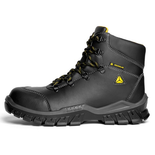 Botina em microfibra com cadar�o biqueira composite preta - BRAS�LIA SBP SRC