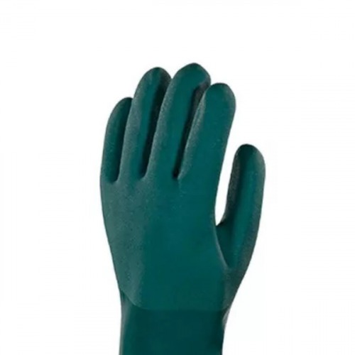 Luva de pvc �spera 25 cm verde G