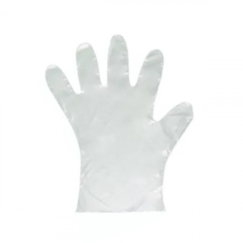 Luva pl�stica descart�vel pacote com 50 pares - LU0006