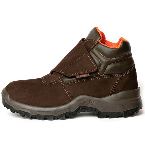 Botina em couro nobuck fechamento com velcro - Vit�ria OB SRA