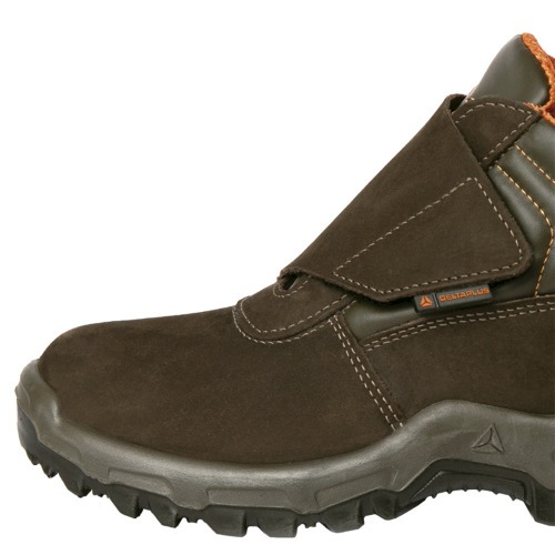 Botina em couro nobuck fechamento com velcro - Vit�ria OB SRA