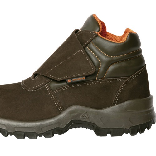 Botina em couro nobuck fechamento com velcro - Vit�ria OB SRA