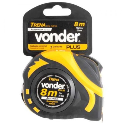 Trena com fita de a�o 25 mm x 8 m com trava