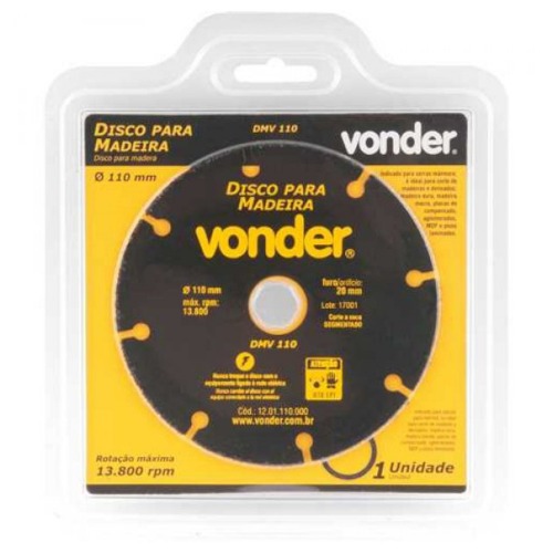 Disco de corte para madeira 110 mm - DMV 110 Disco de corte para madeira 110 mm - DMV 110