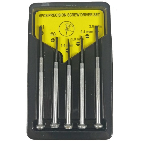 Jogo de chaves para relojoeiro + chave fenda/phiilips e trena 8 pe�as