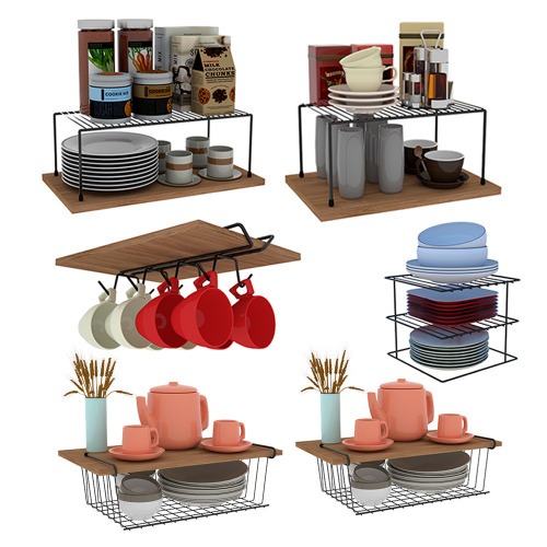 Conjunto organizador de cozinha 6 pe�as elegance - Bal 01