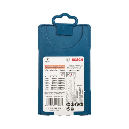 Jogo de brocas para concreto 3 a 8 mm com 7 pe�as - Mini X-Line