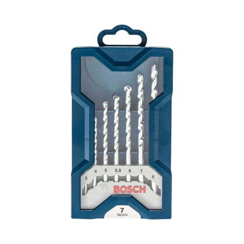 Jogo de brocas para concreto 3 a 8 mm com 7 pe�as - Mini X-Line