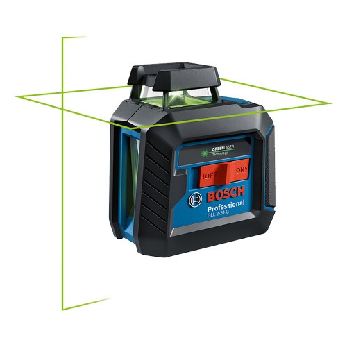 N�vel a laser com 2 linhas verdes 360� alcance 10 metros - GLL 2-20 G