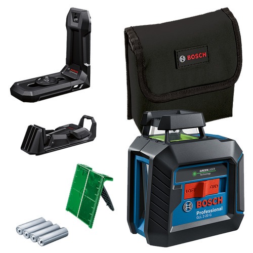 N�vel a laser com 2 linhas verdes 360� alcance 10 metros - GLL 2-20 G