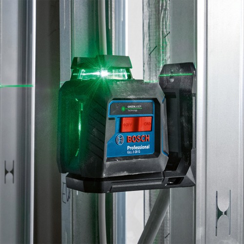 N�vel a laser com 2 linhas verdes 360� alcance 10 metros - GLL 2-20 G