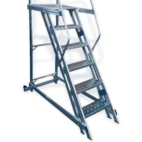 Escada plataforma de alum�nio 1.50 m c/ 5 degraus + patamar