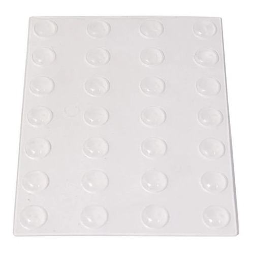 Protetor adesivo anti-impacto redondo 8 mm com 28 unidades