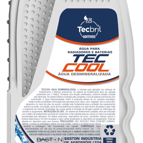 �gua desmineralizada para bateria 1 Litro