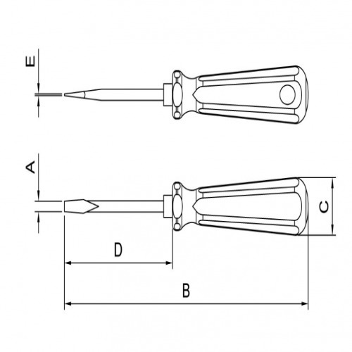 Esp�tula r�gida 10 cm em a�o com cabo de madeira