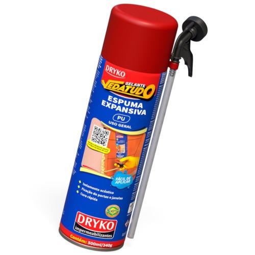 Espuma expansiva de poliuretano 500 ml - VEDATUDO